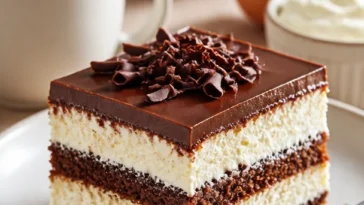 Cremiger Mascarpone Kuchen mit köstlicher Füllung und garnitur