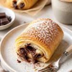 Einfache und köstliche Schokoladencroissants aus frischem Teig