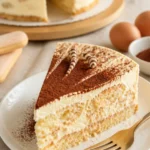 Baileys-Tiramisu-Torte mit Schichten aus cremigem Kaffee und Baileys