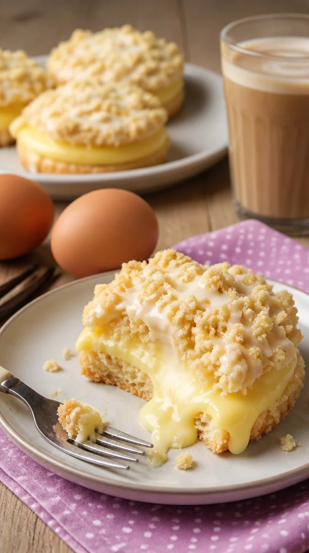 Himmlischer Puddingkuchen mit cremiger Füllung und frischen Früchten