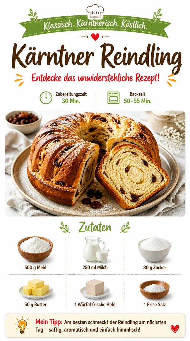 Kärntner Reindling - traditionelles Hefegebäck aus Kärnten