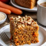 Schüssel mit Karotten- und Apfel-Haferbrei, gesundes Frühstück