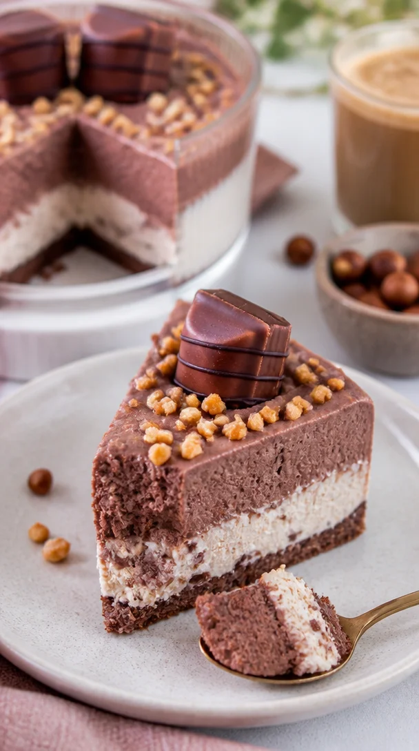 Leckeres Kinder Bueno Dessert Rezept mit Schokoladen und Haselnüssen