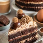 Oreo Schichtkuchen aus verschiedenen Schichten mit Oreo-Keksen und Creme.