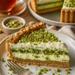 Köstliche Pistaziencreme-Torte mit frischen Pistazien und zartem Biskuit