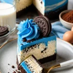 Rote Samt-Torte auf einem eleganten Kuchenstand präsentiert