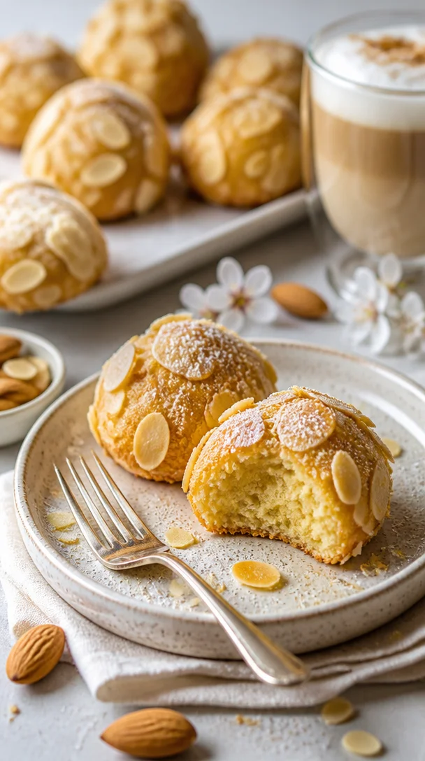 Saftige Marzipan-Kekse auf einem Teller, ideal für Festtage und zum Genießen.