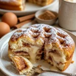 Saftiger Zimtkuchen mit Zimt und Zucker in einer rustikalen Backform