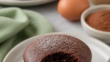 Schokoladen Whoopie Pies auf einem Teller mit frischer Schokoladenglasur