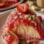 Spaghetti-Eis Kuchen: Ein köstlicher Eis-Kuchen, inspiriert vom beliebten Spaghetti-Eis.