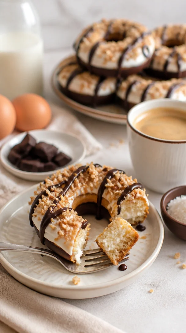 Tres Leches Cronuts mit sahniger Füllung und köstlichem Topping