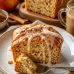 Zimt-Apfelbrot frisch gebacken mit Zimt und Äpfeln