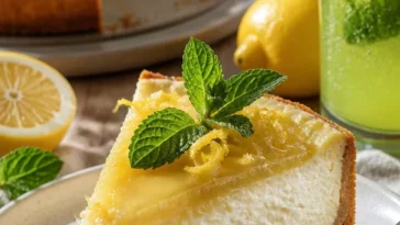 Erfrischende Zitronen-Limonade mit frischer Minze in einem Glas