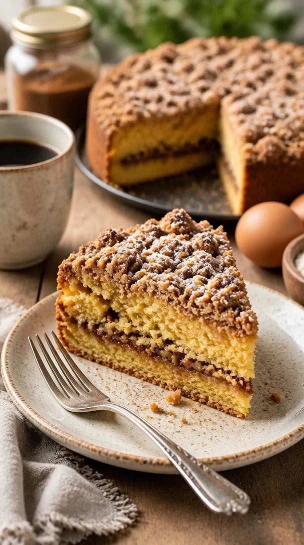 Zuckerfreier Kaffeekuchen mit aromatischem Kaffee und gesunden Zutaten