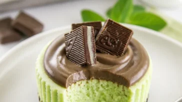 Delizious Andes Minz Mini-Käsekuchen mit frischer Minz-Note