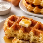 Leckere belgische Waffeln nach einem traditionellen Waffelrezept