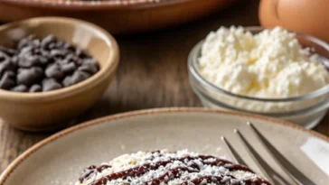 Leckere Cannoli-Kekse auf einem schönen Teller serviert
