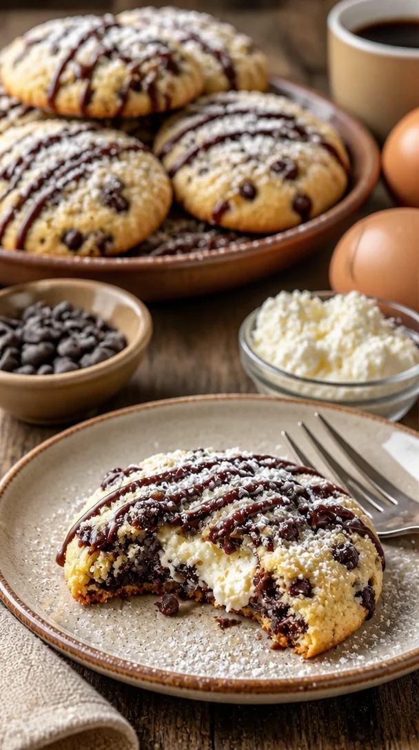 Leckere Cannoli-Kekse auf einem schönen Teller serviert