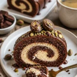 Dubai Schokoladenrollen-Kuchen - ein köstlicher Genuss aus Schokolade