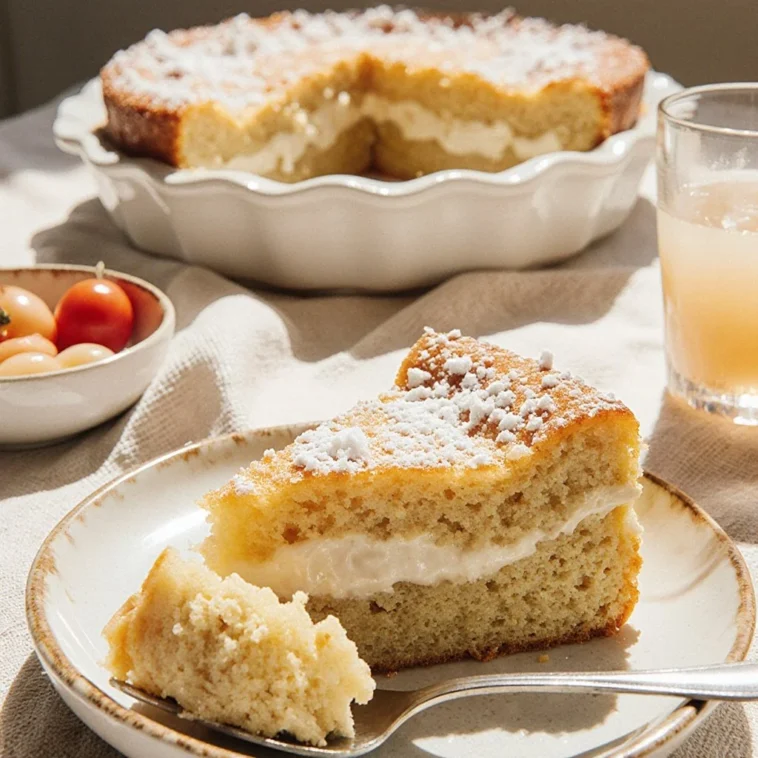 Leckere Erdbeermuffins mit Frischkäsefüllung auf einem Tisch