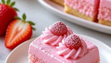 Ein schöner festlicher Kuchen, dekoriert mit bunten Zuckerguss und frischen Früchten.