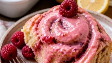 Fruchtige Zimtschnecken mit saftigen Früchten und Zimt