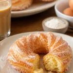Gebackene französische Cruller-Donuts, die weich und lecker sind.