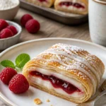 Hausgemachte Toaster Strudel mit fruchtiger Füllung auf einem Teller