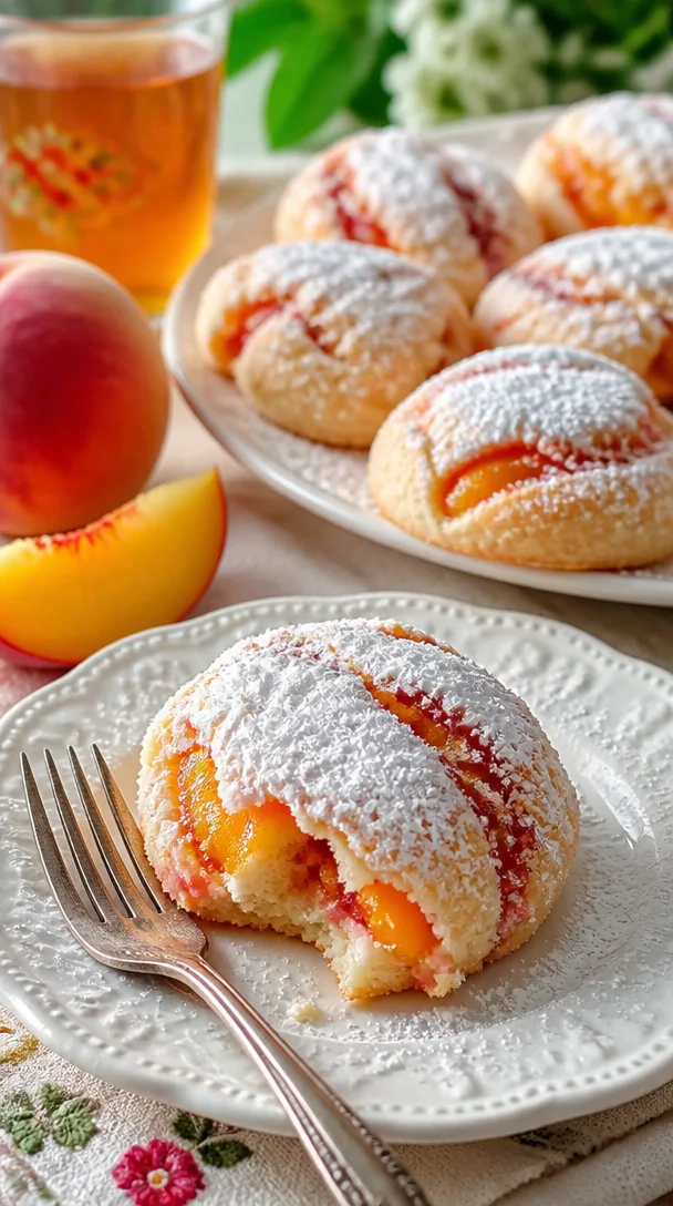 Italienische Pfirsich-Sommerkekse mit fruchtigem Geschmack und sommerlicher Süße