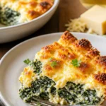 Italienischer Spinatauflauf mit Käse für gemütliche Nächte