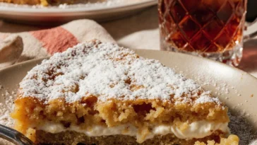Leckere Käsekuchen-Waffeln auf einem Teller mit frischen Früchten dekoriert
