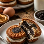 Leckerer Käsekuchen mit Keksen und frittierte Oreos, inspiriert von Omas Rezept