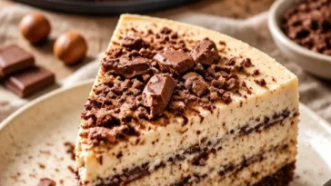 Köstlicher Kinder Bueno Käsekuchen mit Schokoladengeschmack