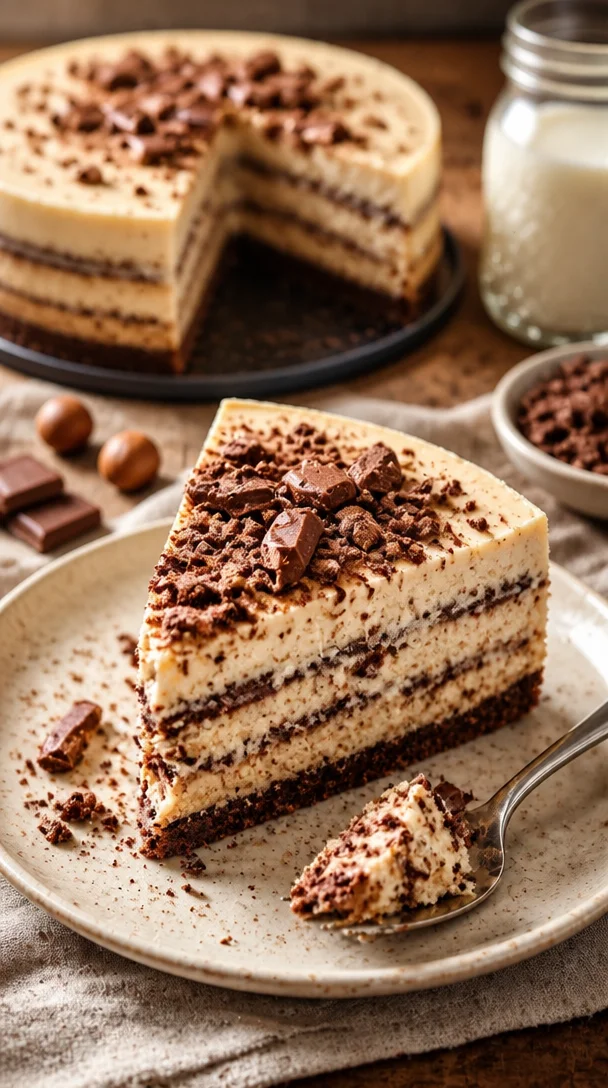 Köstlicher Kinder Bueno Käsekuchen mit Schokoladengeschmack