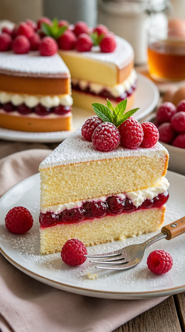 Klassischer britischer Kuchen mit frischen Zutaten und traditionellem Rezept