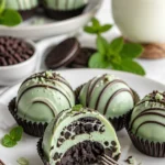 Mint Oreo-Trüffel - köstliche Schokoladenkugeln mit Minze und Oreo-Geschmack