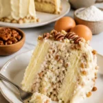 Schneebedeckte Bayerische Glückskuchen mit Glücksnachrichten in jedem Stück.