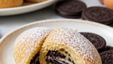 Frittierte Oreos aus der Heißluftfritteuse im Staatsmesse-Stil