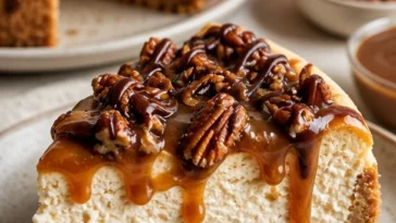 Torten-Käsekuchen mit Schildkröten Dekoration auf einem Tisch
