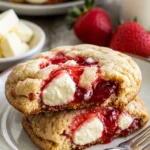 Erdbeerkäsekuchenplätzchen – leckere Dessert-Kreation mit frischen Erdbeeren