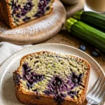 Blaubeer-Buttermilch-Zucchinibrot mit frischen Zutaten