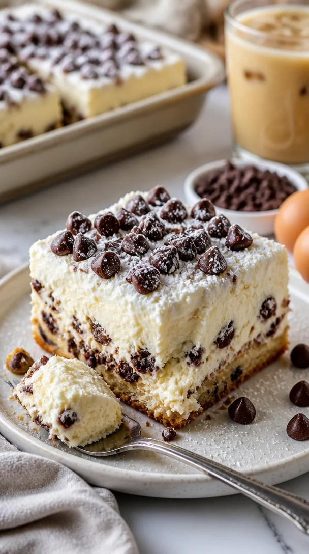 Delizioso Cannoli-Käsekuchenriegel auf einem Teller serviert.