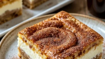 Churro Käsekuchen Riegel – leckere Kombination aus Käsekuchen und Churros