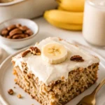 Glutenfreies, milchfreies Bananenkuchen-Rezept auf einem Teller