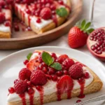 Herzfruchtpizza für einen romantischen Valentinstag