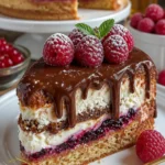Himnon-alkoholfreie Bier Frischkäse Torte mit Schokolade