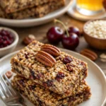 Kirsche-Pekannuss-Granola-Riegel aus gesunden Zutaten