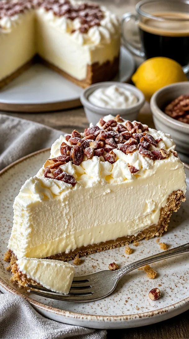 Klassischer New-York-Käsekuchen mit cremiger Füllung und krossem Boden