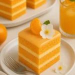 Mini Karottenkuchen auf einem weißen Teller mit einer Glasur