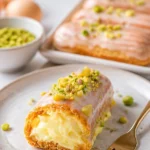 Nussige Pistazien-Éclairs auf einem eleganten Teller